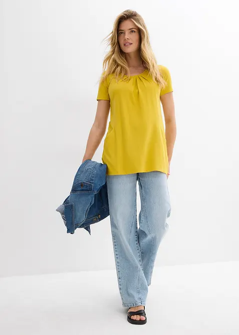 Maglia lunga con viscosa, bonprix