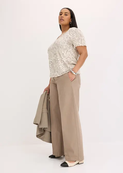 Maglia con fondo elasticizzato, bonprix