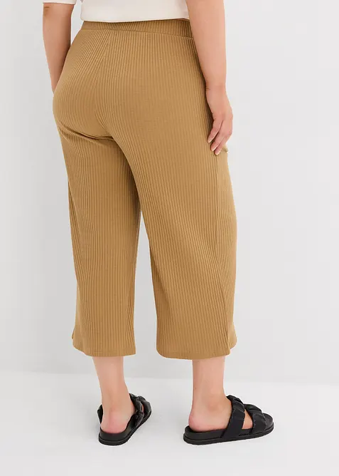 Pantaloni in jersey a coste con elastico in vita, bonprix