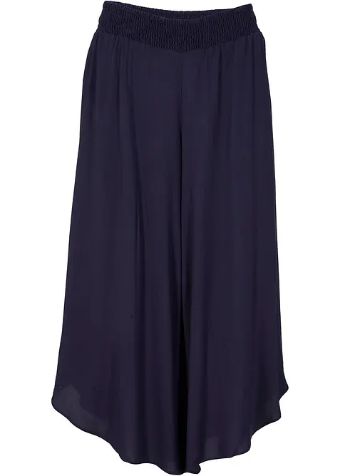 Pantaloni culotte al polpaccio in viscosa morbida, bonprix