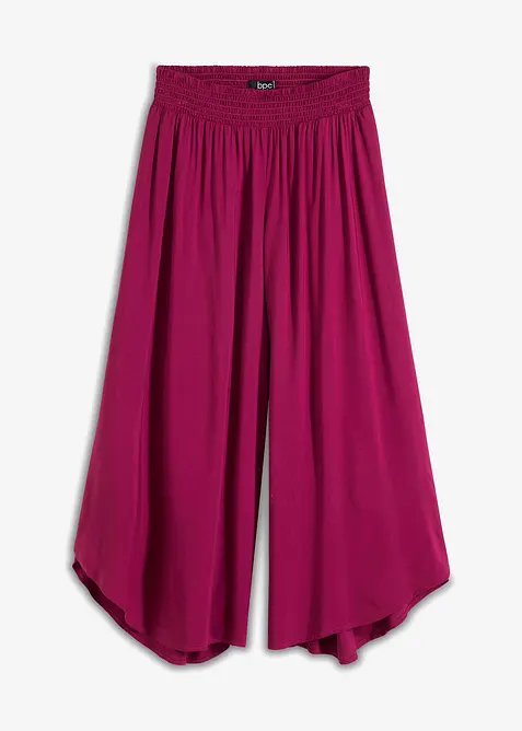 Pantaloni culotte al polpaccio in viscosa, bonprix