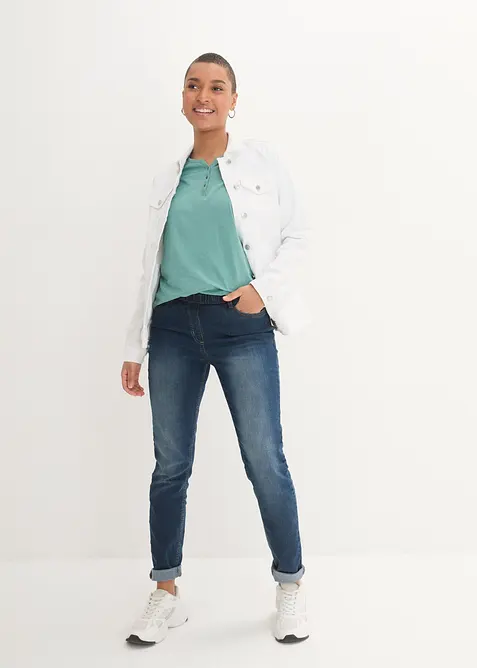 Maglia con bottoncini in puro cotone biologico, bonprix