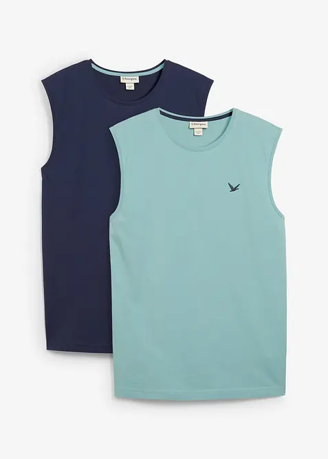 Canotta in puro cotone biologico (pacco da 2), bonprix