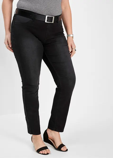 Jeans skinny elasticizzati, vita media, bonprix