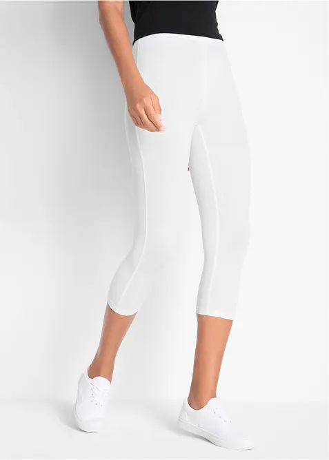 Leggings capri aderenti (pacco da 2), bonprix