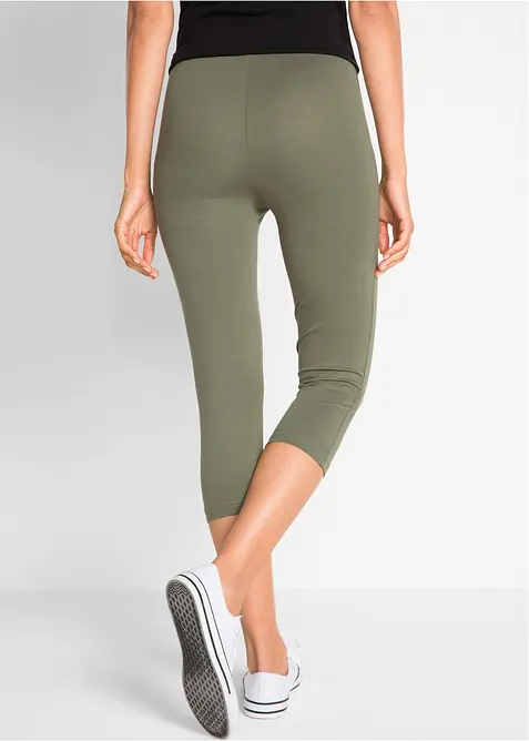 Leggings capri aderenti (pacco da 2), bonprix