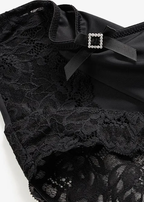 Slip a vita alta con pizzo, bonprix