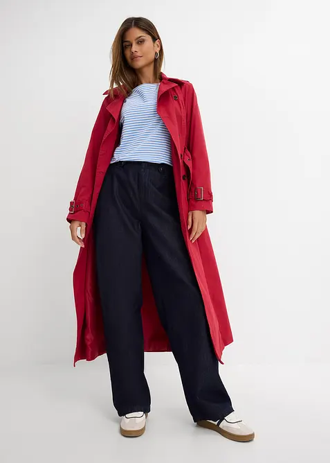 Jeans straight loose fit, vita alta, bonprix