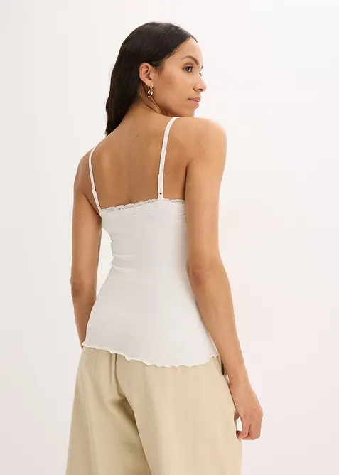 Top a costine in misto viscosa morbido (pacco da 2), bonprix