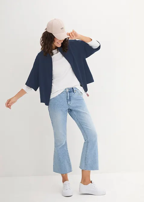 Maglia a maniche lunghe in puro cotone biologico, bonprix