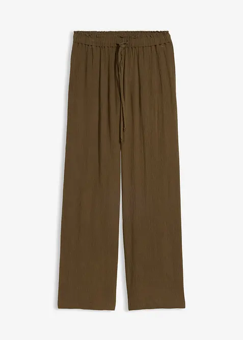 Pantaloni a palazzo in pura viscosa, bonprix