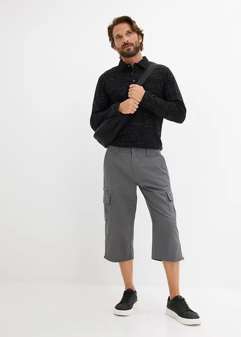 Bermuda cargo lunghi in puro cotone, regular fit, bonprix