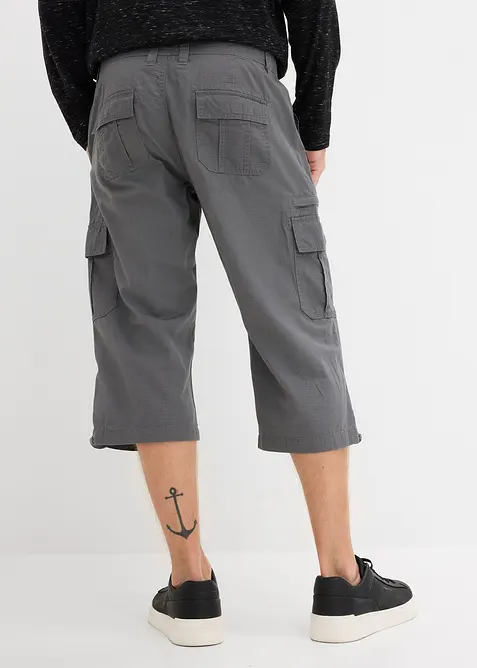 Bermuda cargo lunghi in puro cotone, regular fit, bonprix