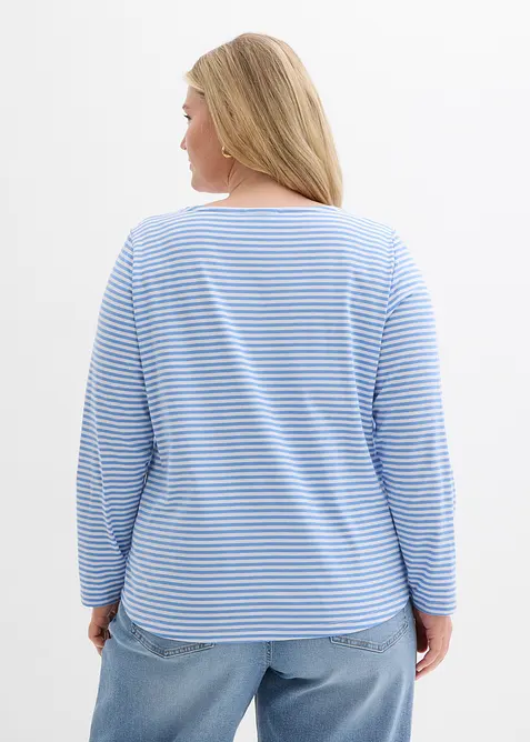 Maglia a maniche lunghe in puro cotone, bonprix