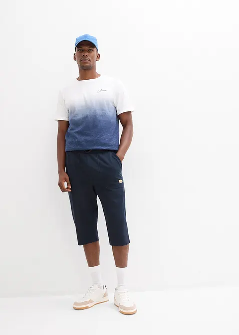 T-shirt in puro cotone, slim fit, bonprix