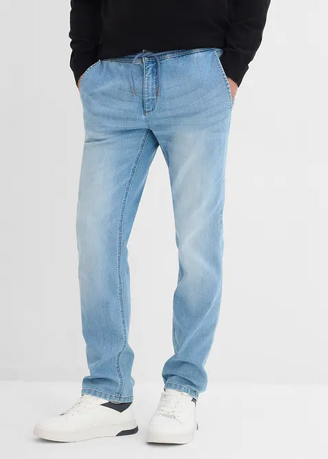 Jeans leggeri con elastico in vita regular fit, straight, bonprix