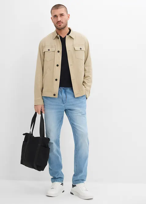 Jeans leggeri con elastico in vita regular fit, straight, bonprix