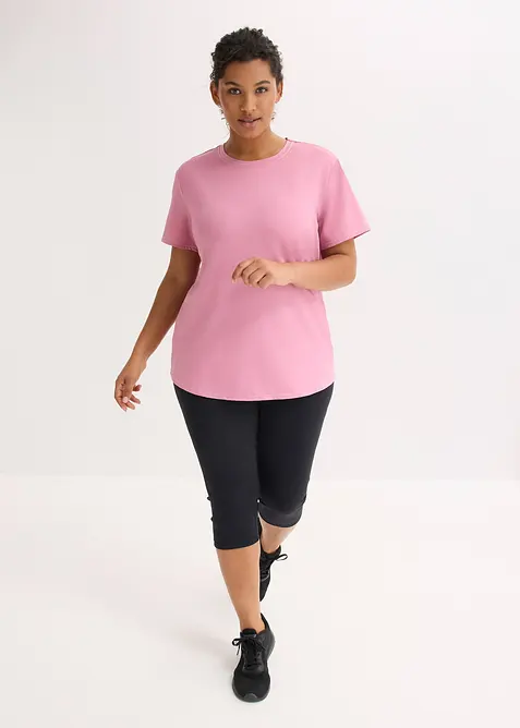 Maglia per sport oversize con effetto strutturato, bonprix