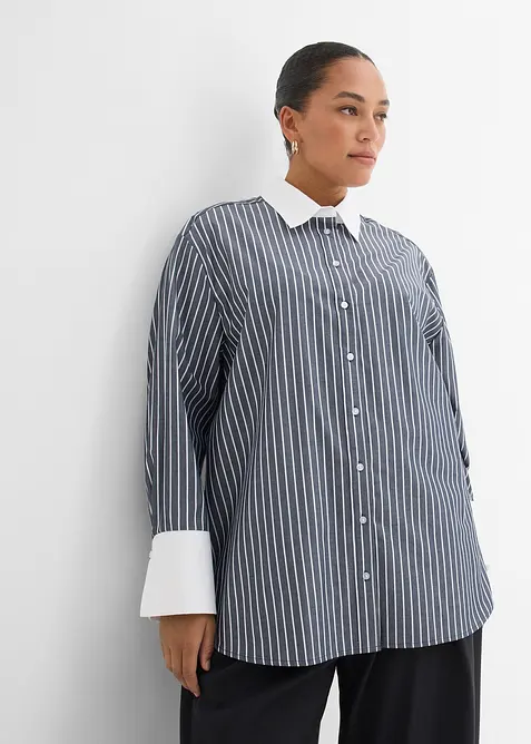 Camicia oversize in puro cotone, bonprix