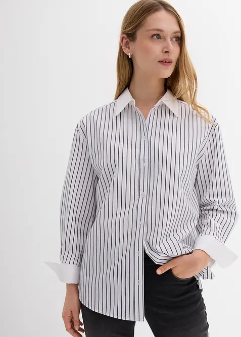 Camicia oversize in puro cotone, bonprix