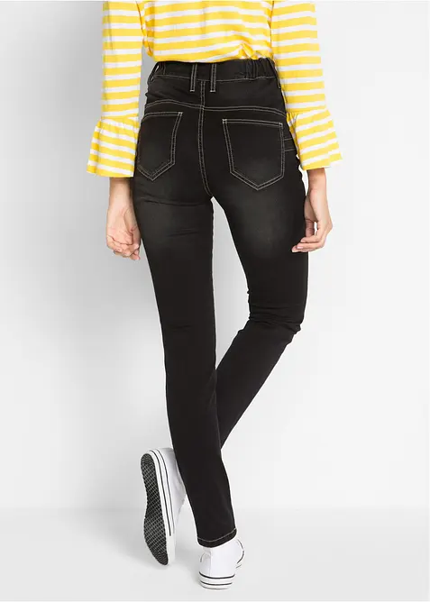 Jeans super elasticizzati slim fit, vita alta, bonprix