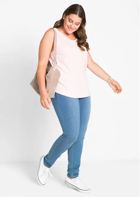 Jeans super elasticizzati slim fit, vita alta, bonprix