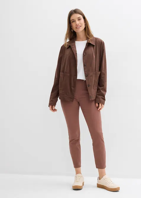 Pantaloni cropped a vita alta, bonprix