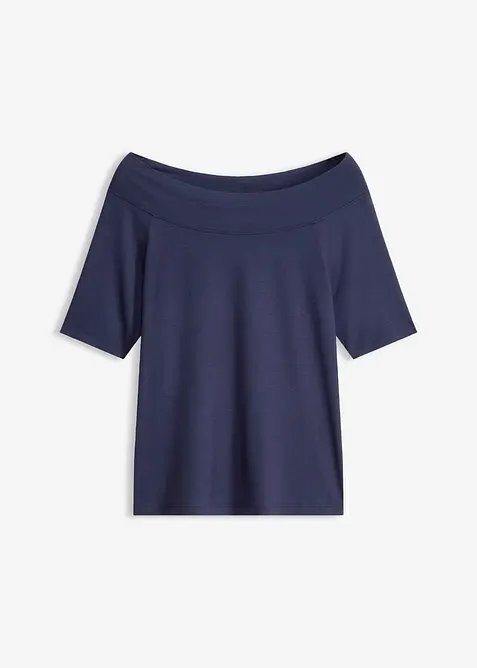 Maglia con spalle scoperte in misto viscosa, bonprix