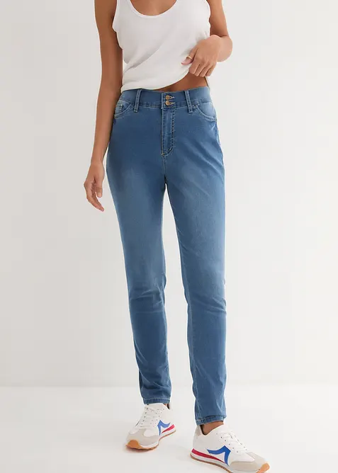 Jeans super elasticizzati slim fit, vita alta, bonprix