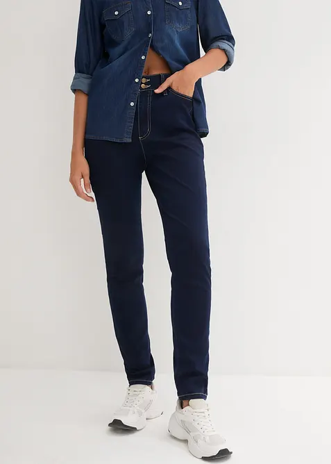Jeans super elasticizzati slim fit, vita alta, bonprix
