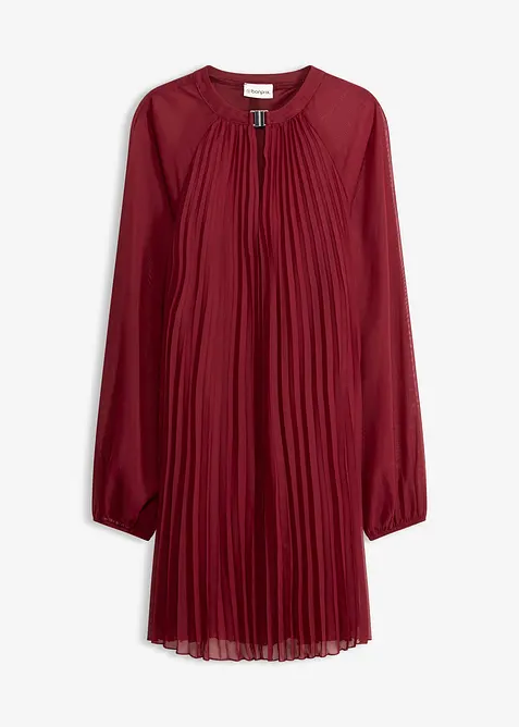 Miniabito plissettato in fine chiffon, bonprix