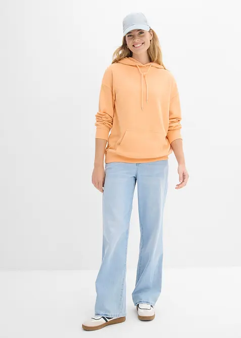 Felpa oversize con cappuccio, bonprix