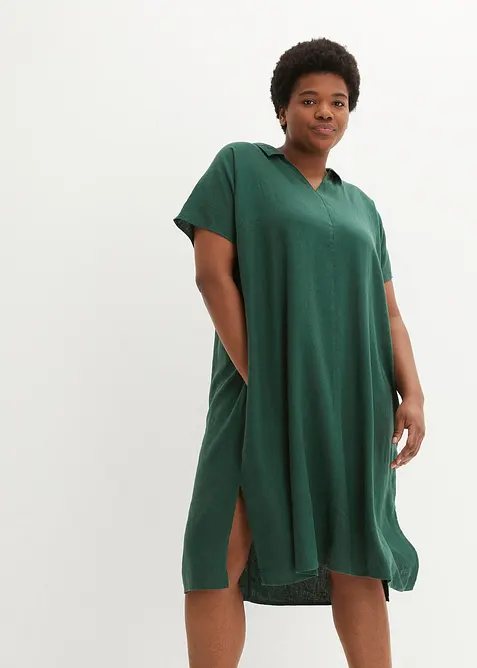 Caftano in misto lino e viscosa leggero, bonprix