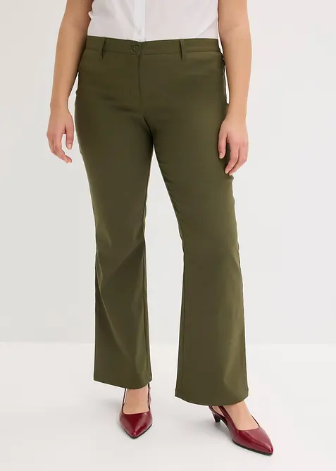 Pantaloni bootcut elasticizzati, bonprix