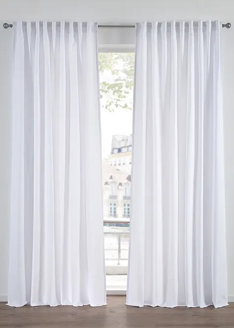 Tenda di facile cura in poliestere riciclato (pacco da 2), bonprix