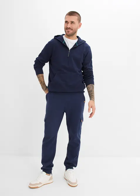 Pantaloni cargo da jogging in puro cotone biologico, bonprix