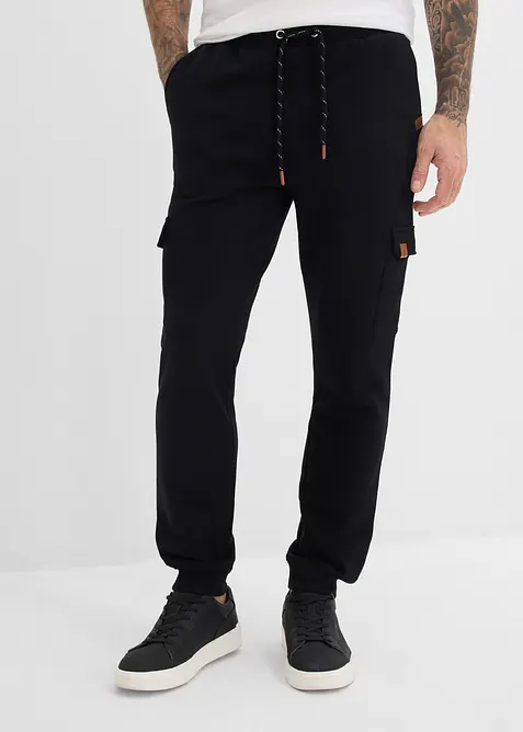 Pantaloni cargo da jogging in puro cotone biologico, bonprix