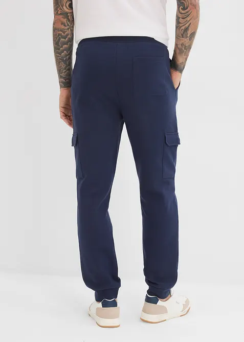 Pantaloni cargo da jogging in puro cotone biologico, bonprix