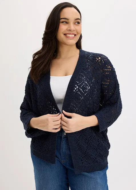 Cardigan traforato, bonprix
