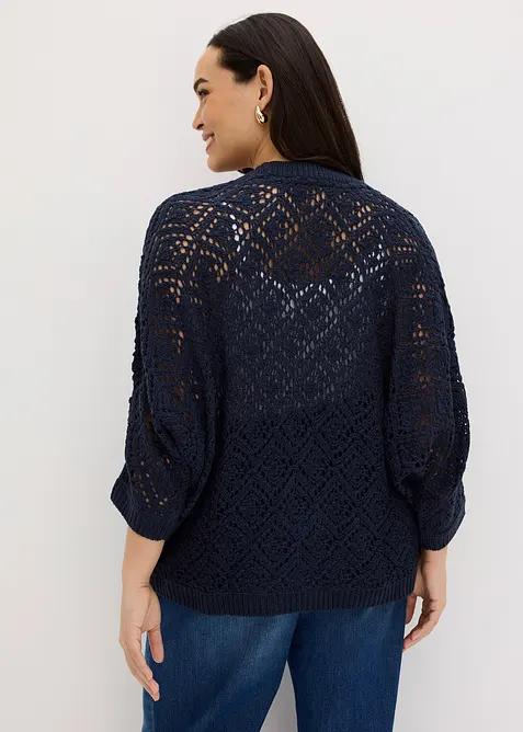 Cardigan traforato, bonprix