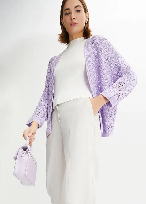 Cardigan traforato, bonprix