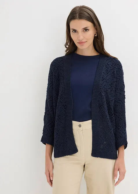 Cardigan traforato, bonprix
