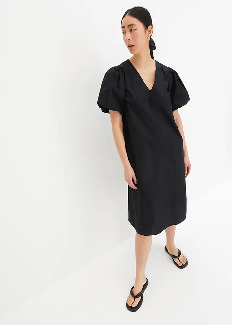 Abito midi in tessuto di cotone biologico, bonprix