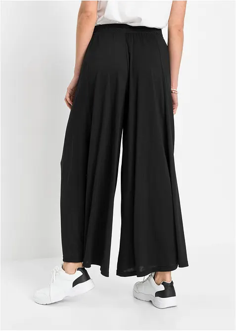 Pantaloni culotte in jersey con gambe larghe, bonprix