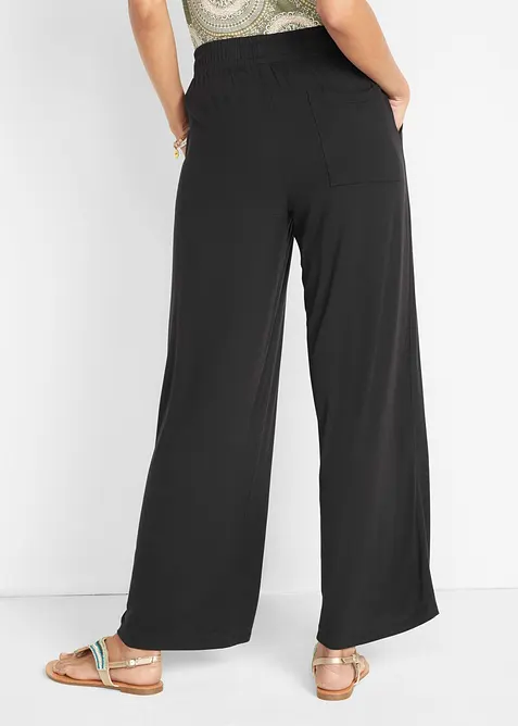 Pantaloni in jersey di misto viscosa fluente, bonprix