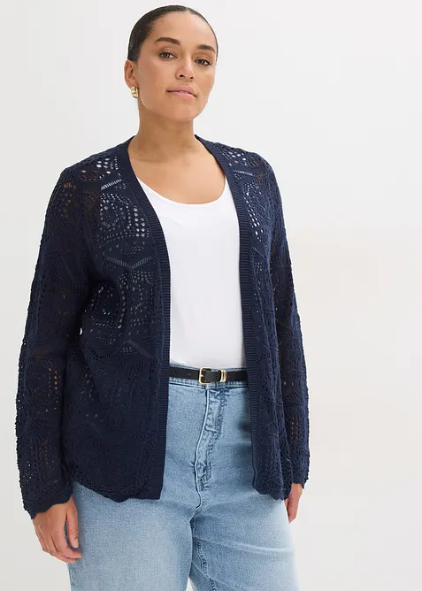 Cardigan traforato, bonprix