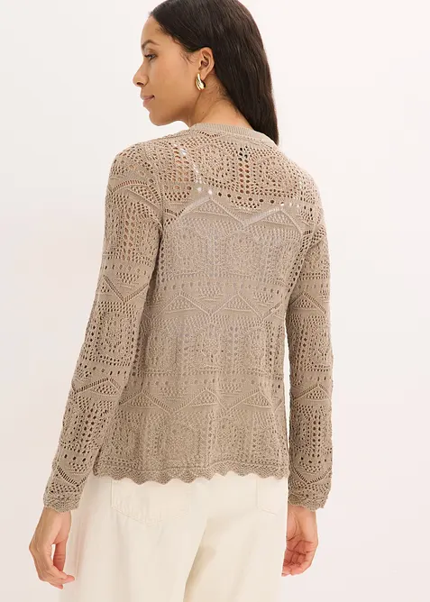 Cardigan traforato, bonprix
