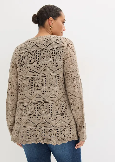 Cardigan traforato, bonprix