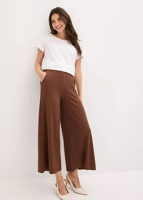 Pantaloni culotte in misto viscosa, bonprix