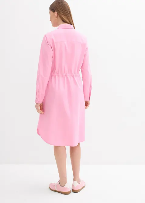 Abito chemisier in misto lino e cotone, bonprix